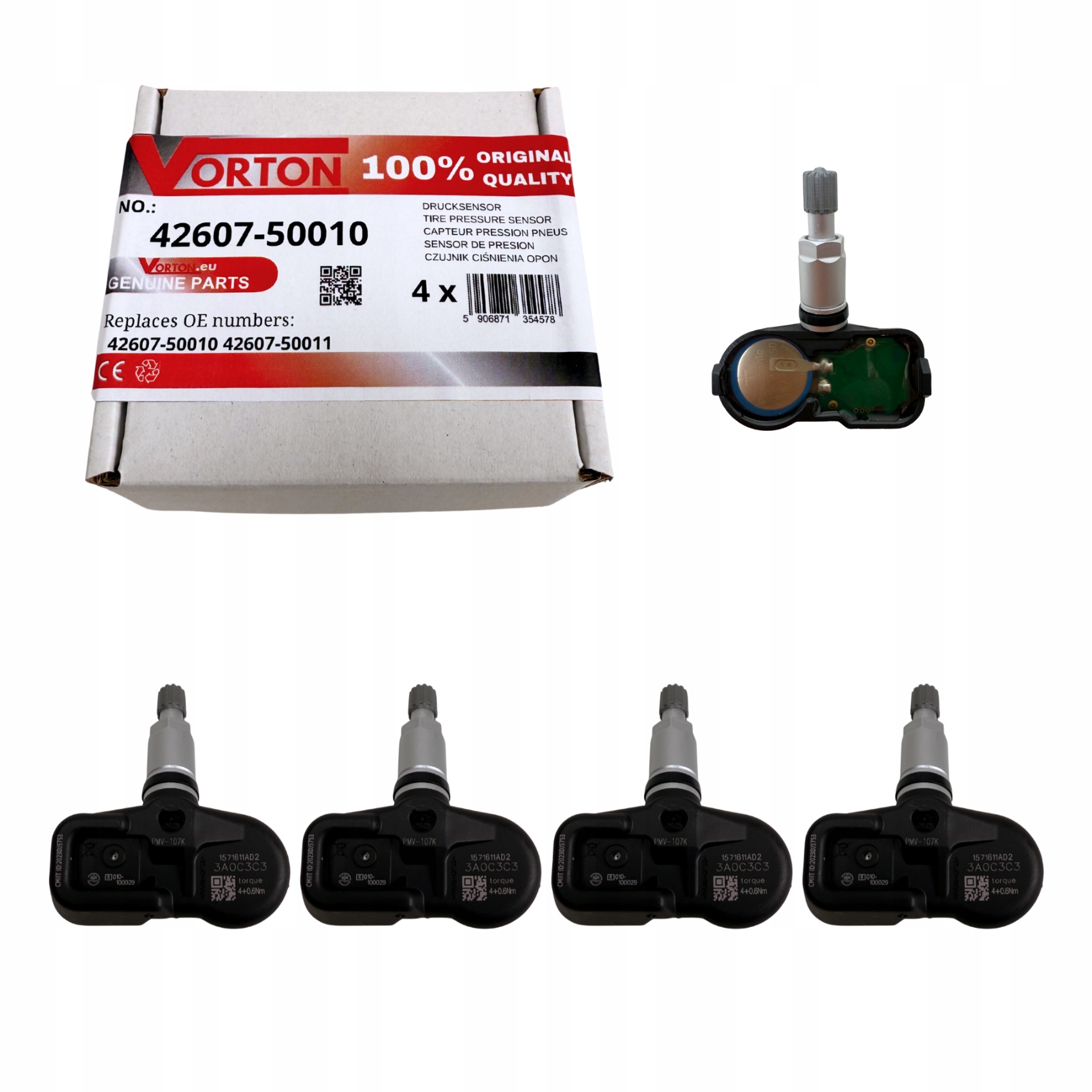 Snímače Tlaku Vzduchu Pneumatika Koles Tpms Toyota Land Cruiser 200 RAV4 III