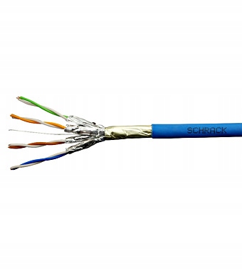 Kábel F/ Ftp Cat.6a 500 MHz 4x2xAWG23, LS0H modrý, Dca, 500m HSKP423HA5