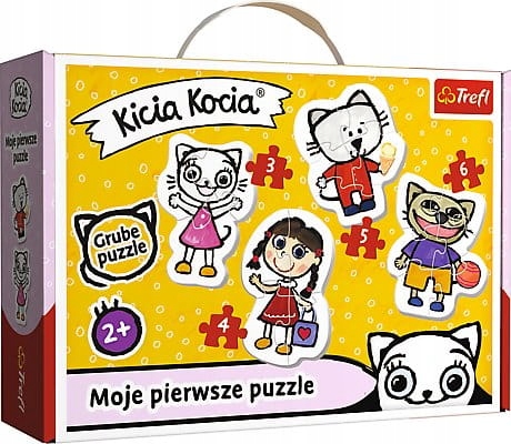 TREFL BABY PUZZLE Pierwsze puzzle dla dzieci KICIA KOCIA