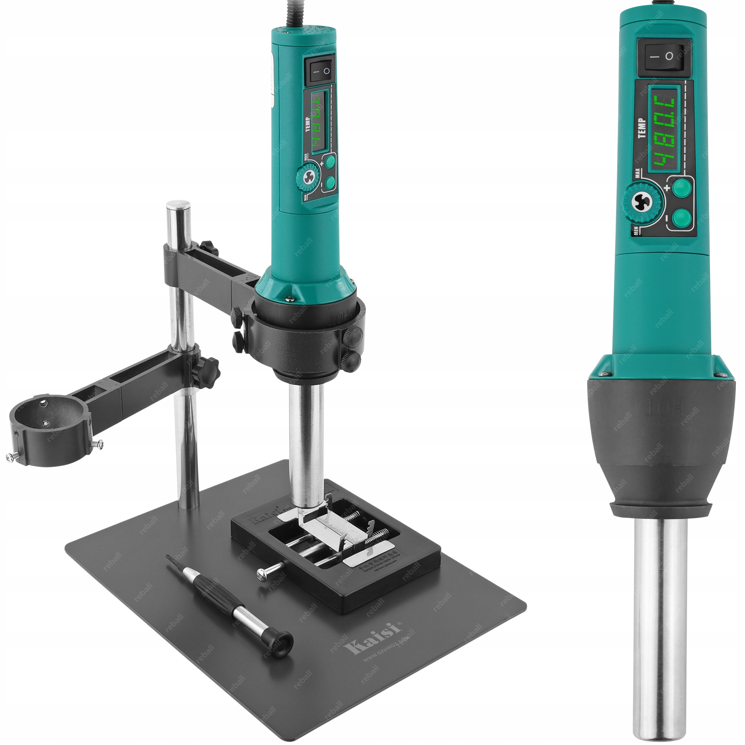 Sada Držáků Kaisi F-204 Hot Air Yihua 8858-I Stojan Pro Pcb Systémy