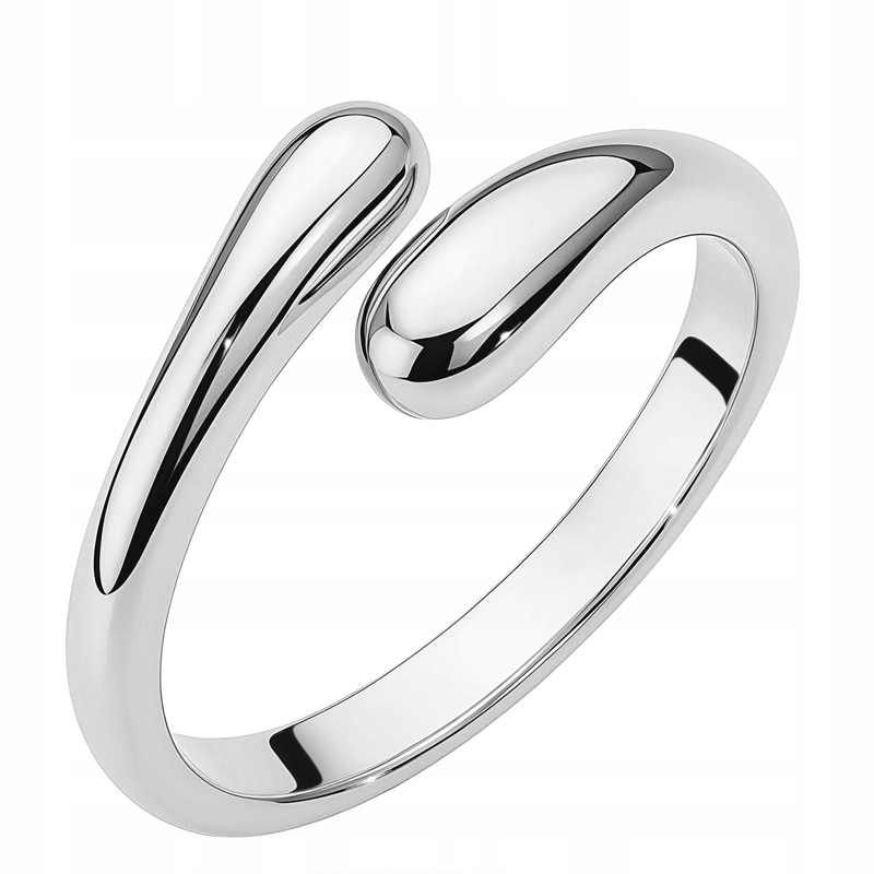 Stříbrný Prstýnek Dámský snubní prsten ryzost 925 hladký ovinutý, vel. 16