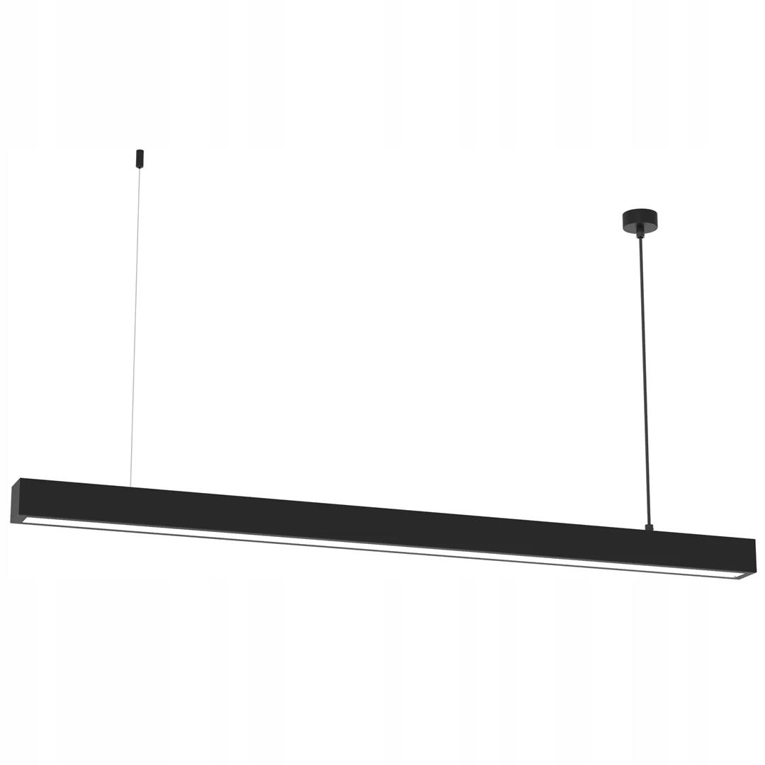 Závesná lampa Lungo Milagro 124 cm Metal Čierna 1xT8 Led Moderná