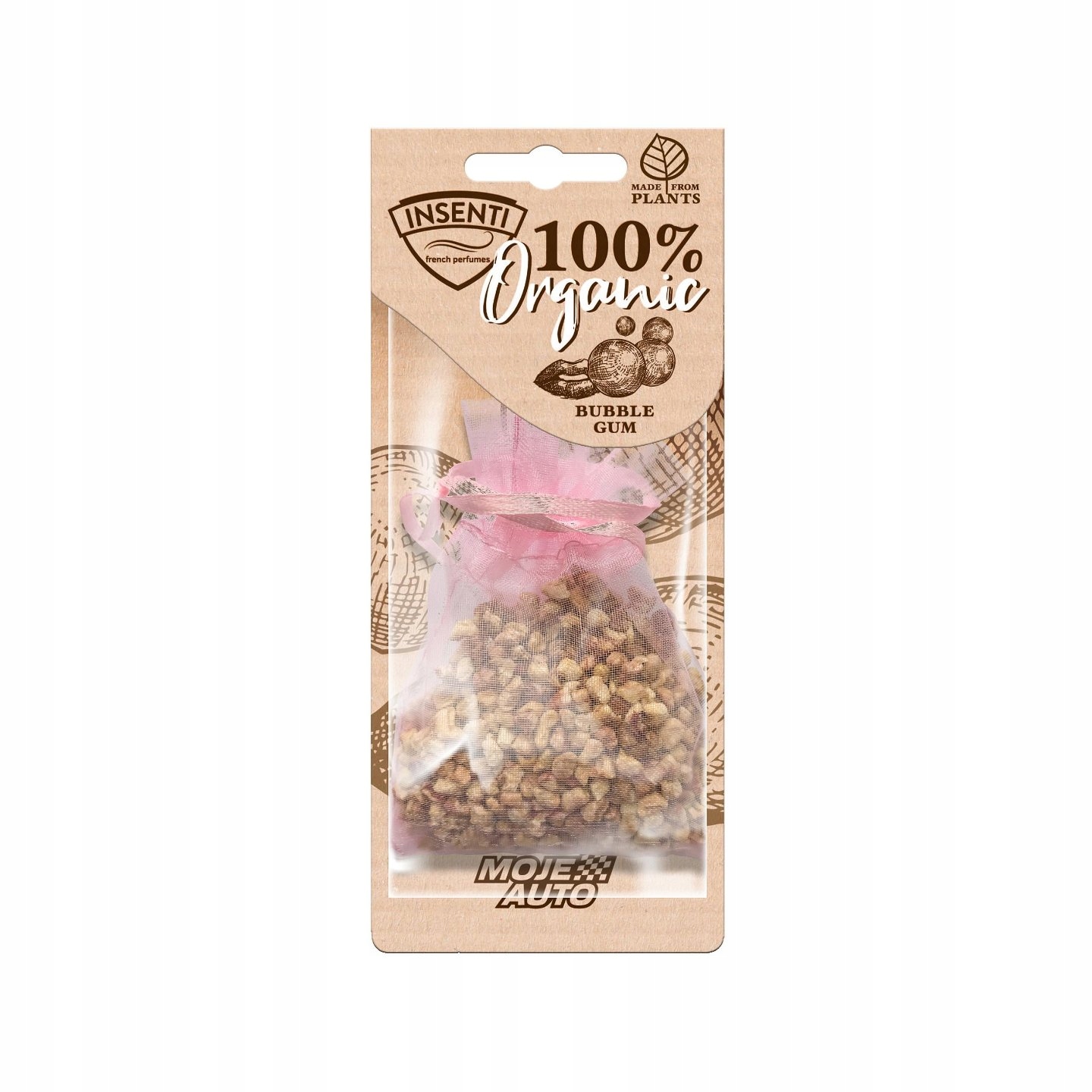 

Zapach Moje Auto Insenti Organic Bubble Gum