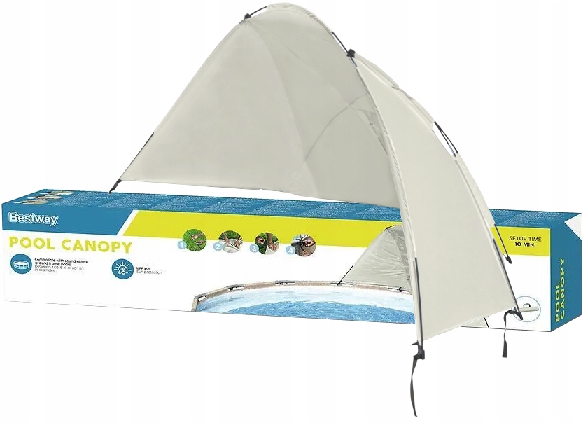 Baldachim Daszek Do Basenów Bestway 58681 305-549cm Ochrona Uv Okienko