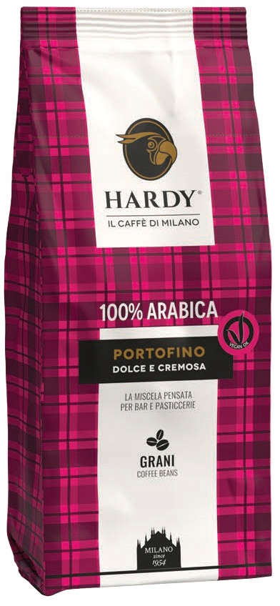 Káva zrnková Hardy Portofino 1 kg čerstvě pražená 100% arabica espresso