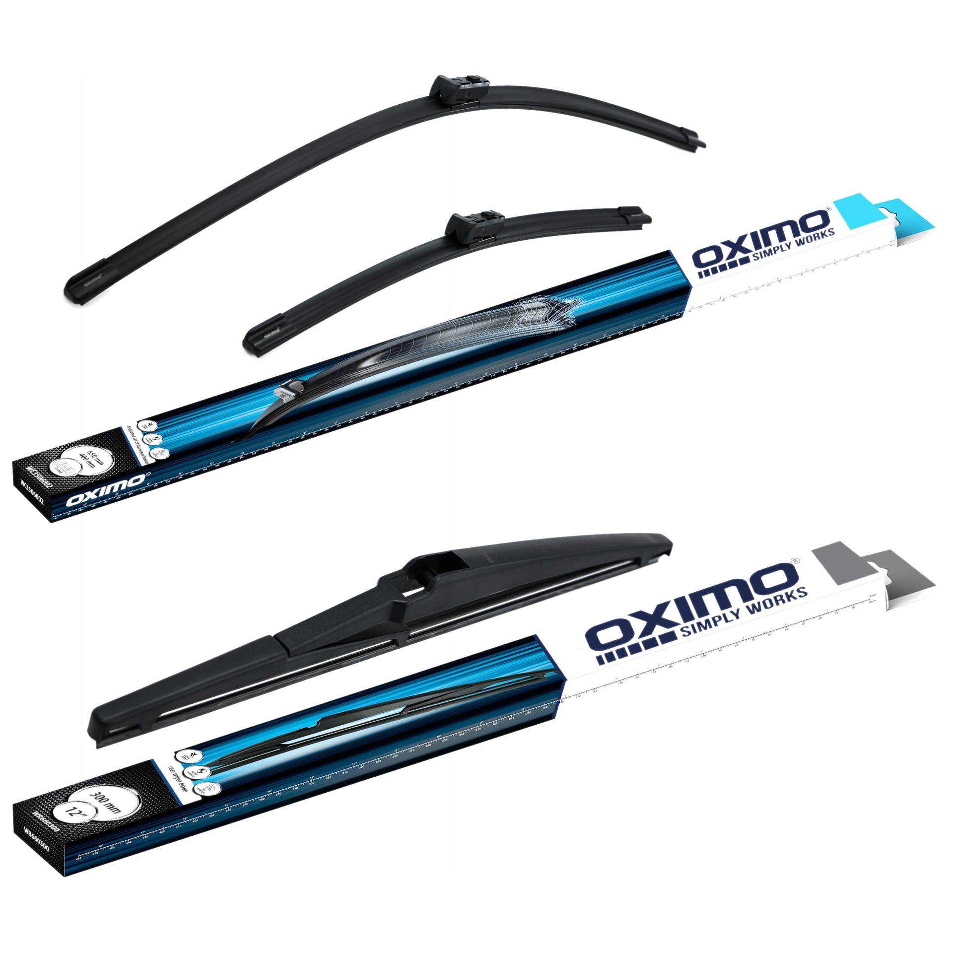Wycieraczki do szyb Oximo Toyota Avensis (T27) Kombi 11.08-10.18 Przód+tył