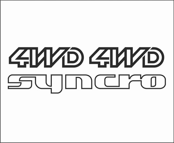 Naklejki VW T3 SYNCRO