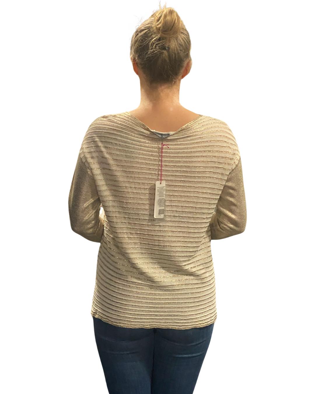 VG LUKSUS SWETER RINASCIMENTO WŁOSKI MADE IN ITALY ZŁOTY M/L 38 40 Materiał dominujący akryl