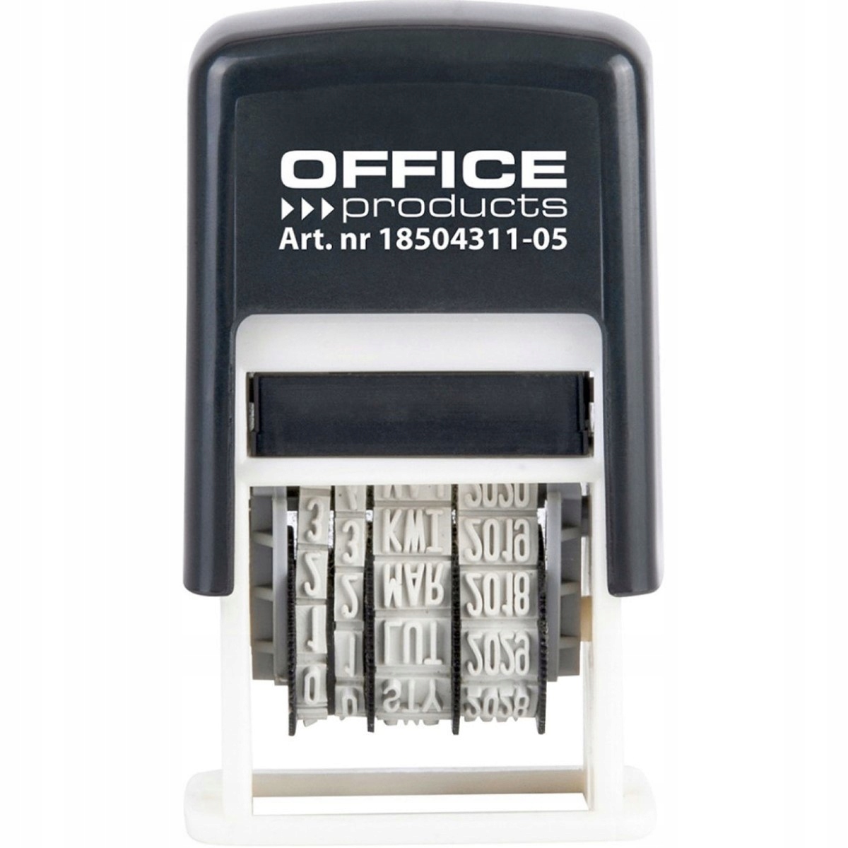 Pieczątka Datownik Samotuszujący Czarny PL