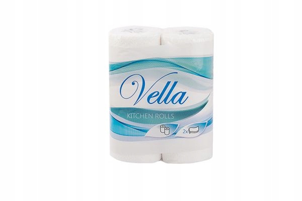 Ręcznik papierowy Vella 100% celuloza 2szt x 21 EAN (GTIN) 5906095001050