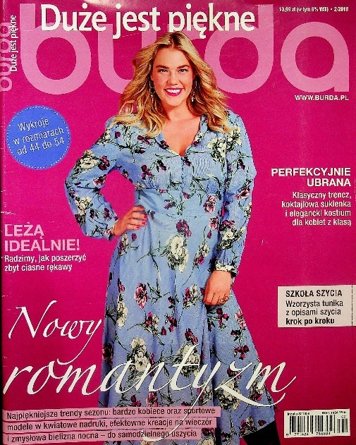 Burda nr 2 2018 Duże jest piękne 1 / 2018