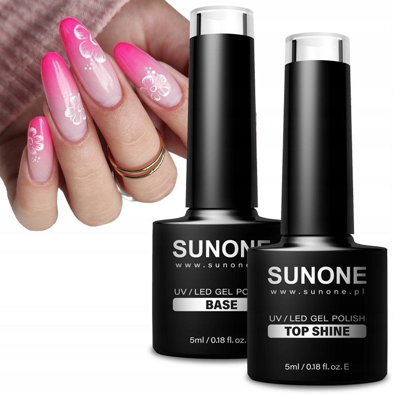 

Zestaw Do Paznokci Sunone Baza i Top Shine Uv/led