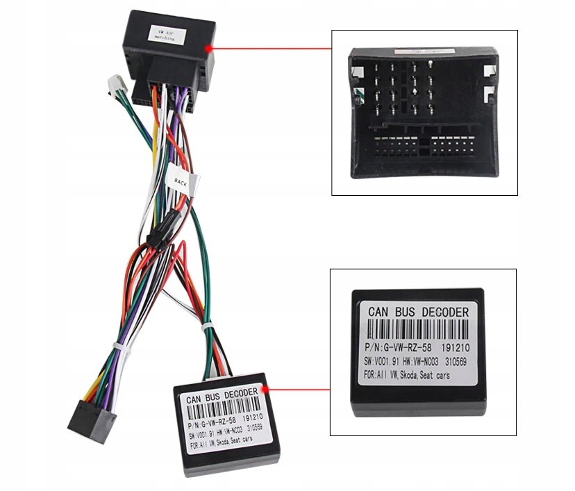 Adaptérové rozhraní Canbus Peugeot 207 208 2008 301 307 308 3008 408 508 5008