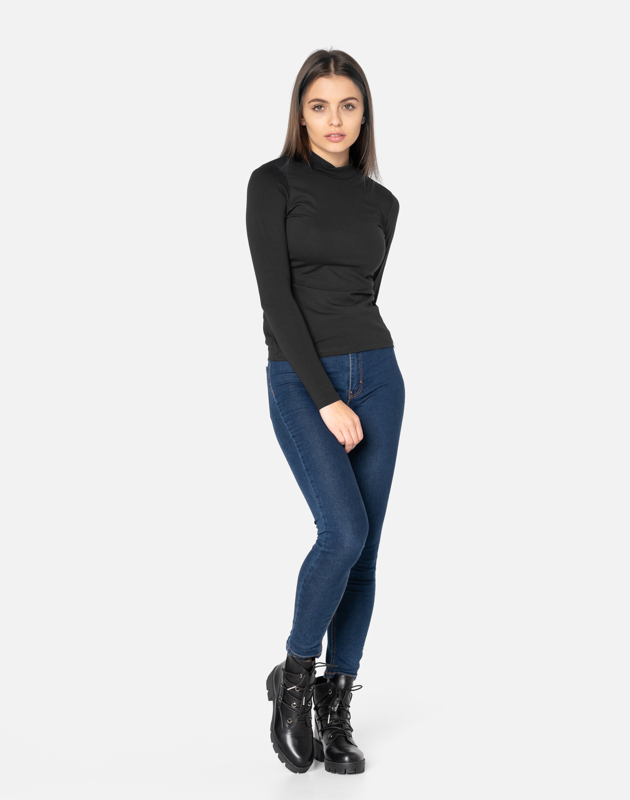Półgolf Damski Cienki Sweter Golf 8111-14 r S/M Marka LaTynka