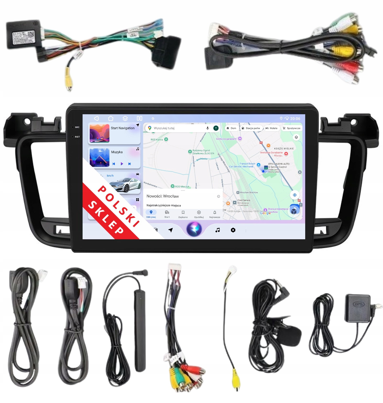 Rádio 2DIN Navigácia Android Peugeot 508 Dsp Carplay 4/64 Gb Lte