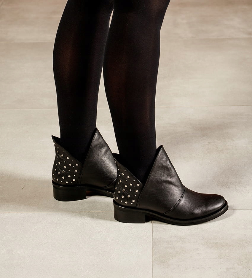 Dámské kotníkové boty Higo kůže 1910 Černá 41, Černá