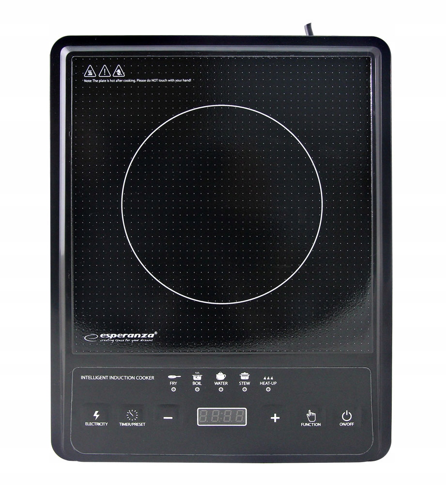 PŁYTA INDUKCYJNA KUCHENKA ELEKTRYCZNA 2000W TIMER 80°C~270°C 5 programów Model EKH011