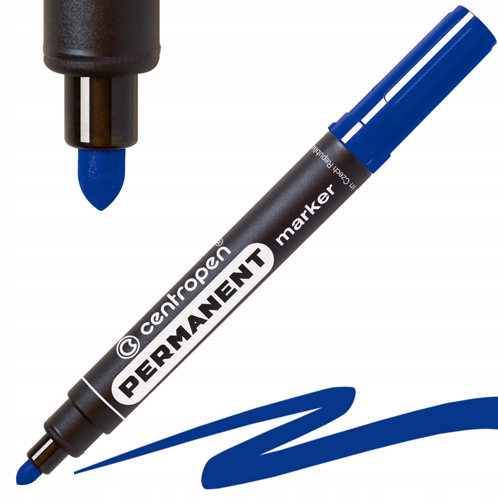 

Marker Permanentny Flamaster Mazak Niebieski 2,5mm