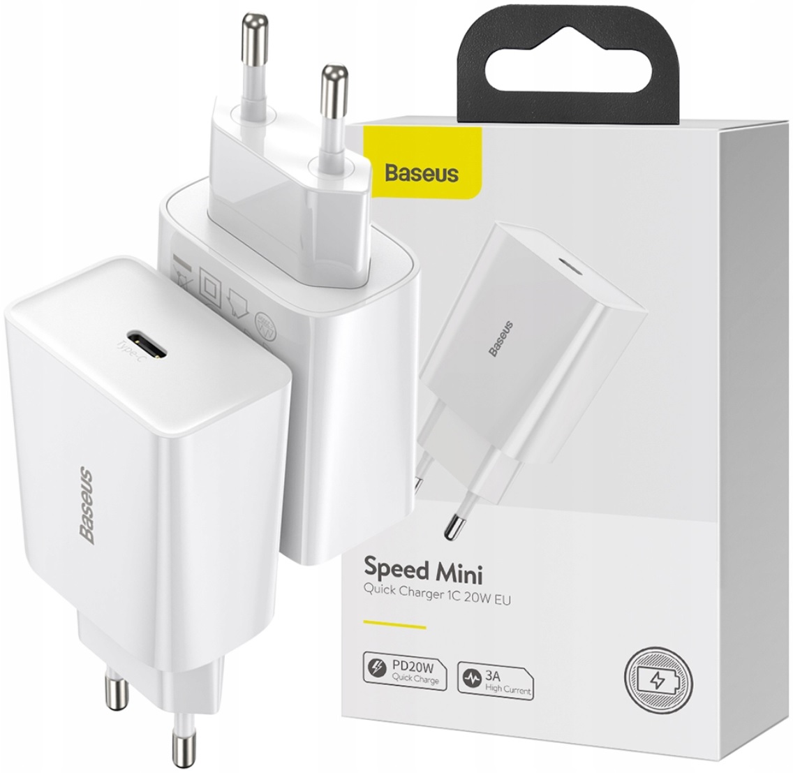 

Baseus Szybka Ładowarka Usb-c 20W Do Iphone 12 13