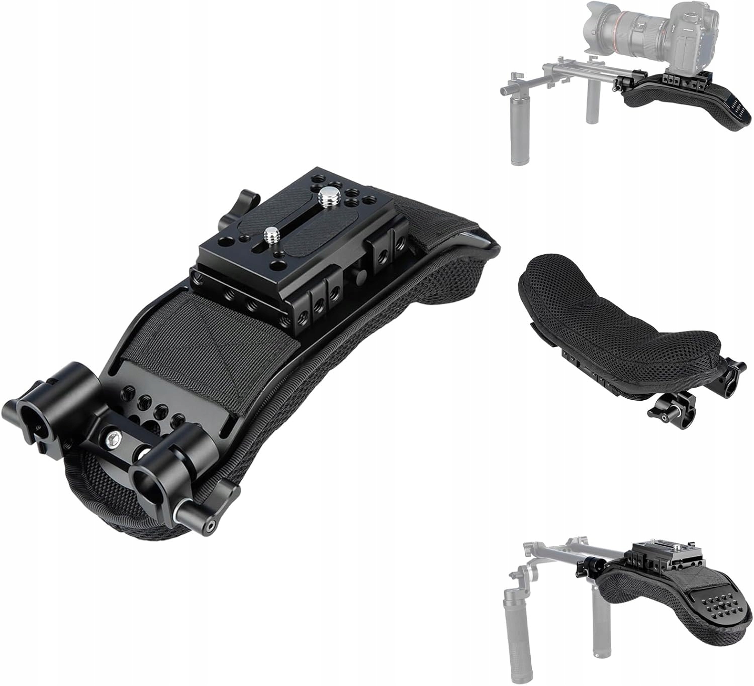 Niceyrig Podložka na rameno s držákem Quick Release pro Dslr kameru