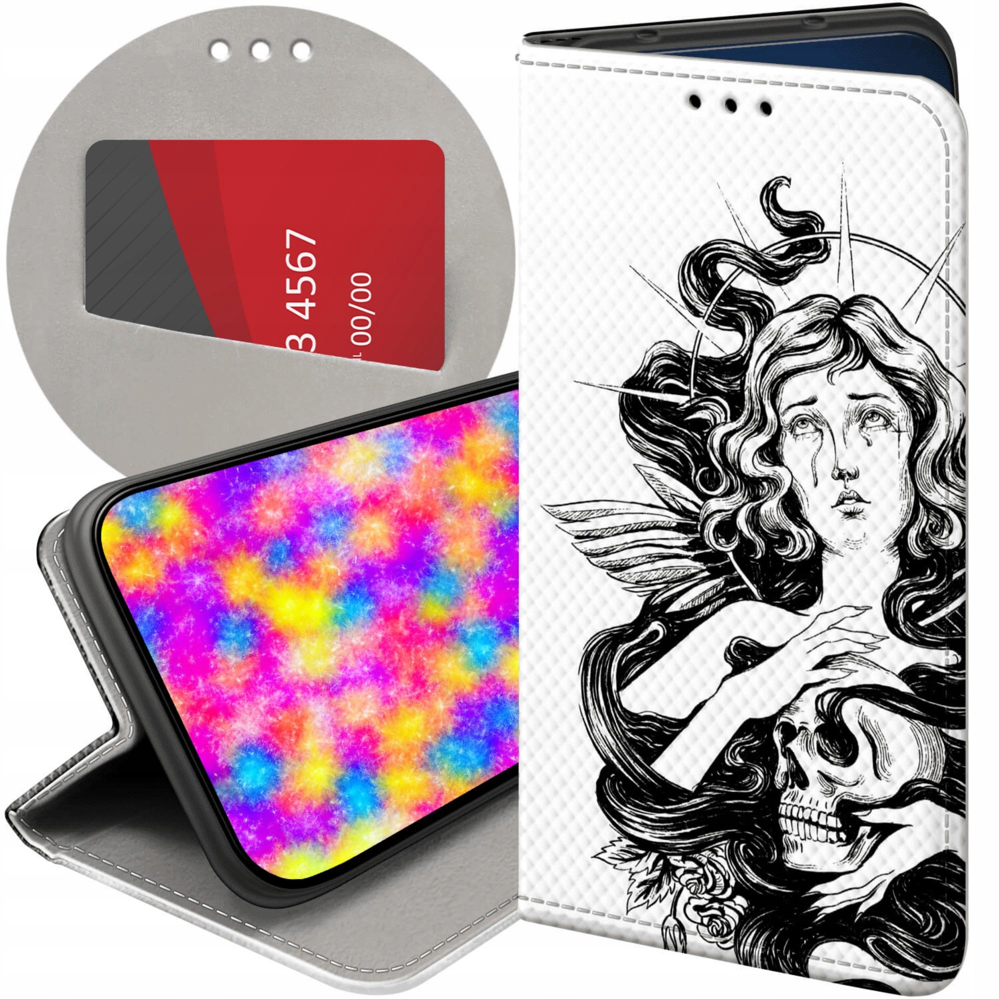 Etui Z Klapką Do Oppo RENO12 5G Anioł Aniołek Kupidyn Futerał Case