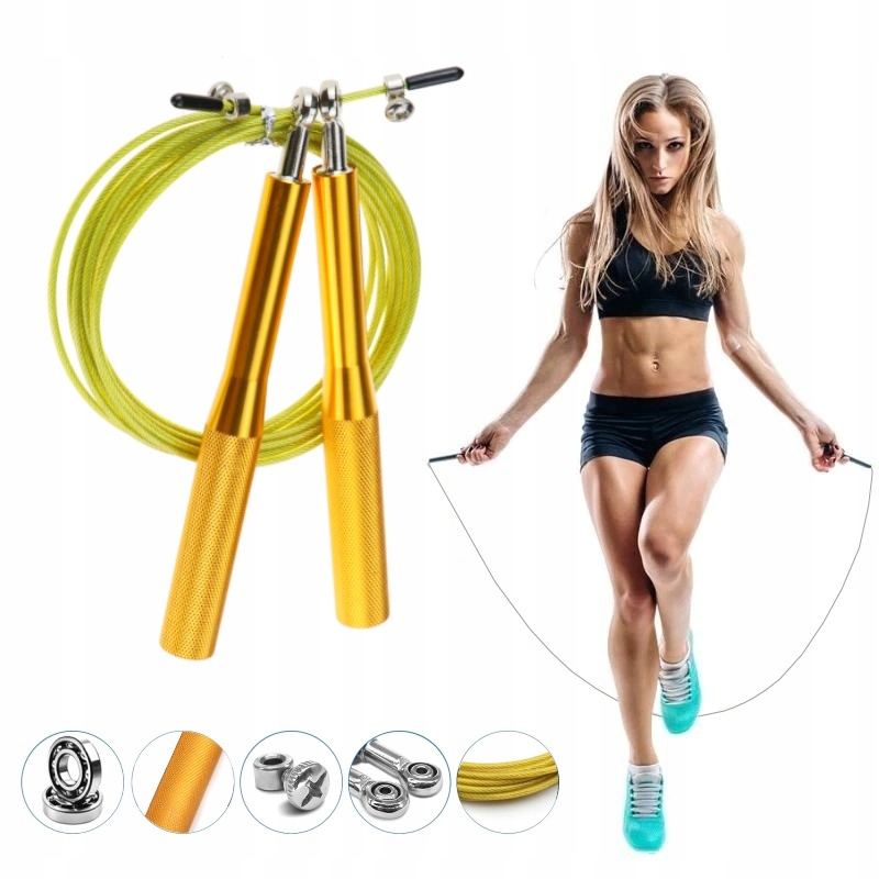 

Szybka Skakanka Z Łożyskami Regulacja Fitness