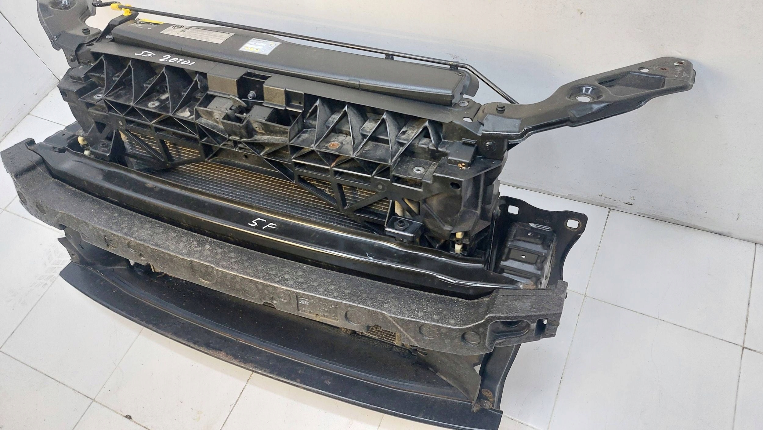 SEAT LEON III 12r- 2.0 TDI support panel for radiators KOMPLET sider fan radiator