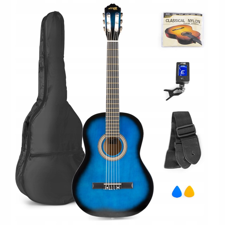 

Gitara Klasyczna 39''MAX SoloArt+ akcesoria Zestaw