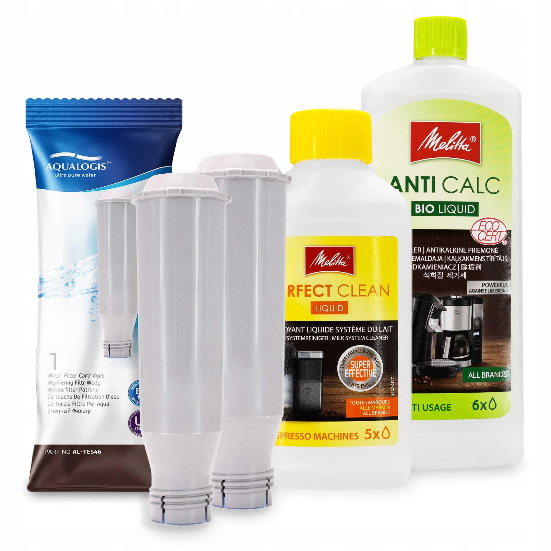 2x Filtr do kávovaru Melitta AL-TES46 Odvápňovač 250 ml Tekutina 250 ml