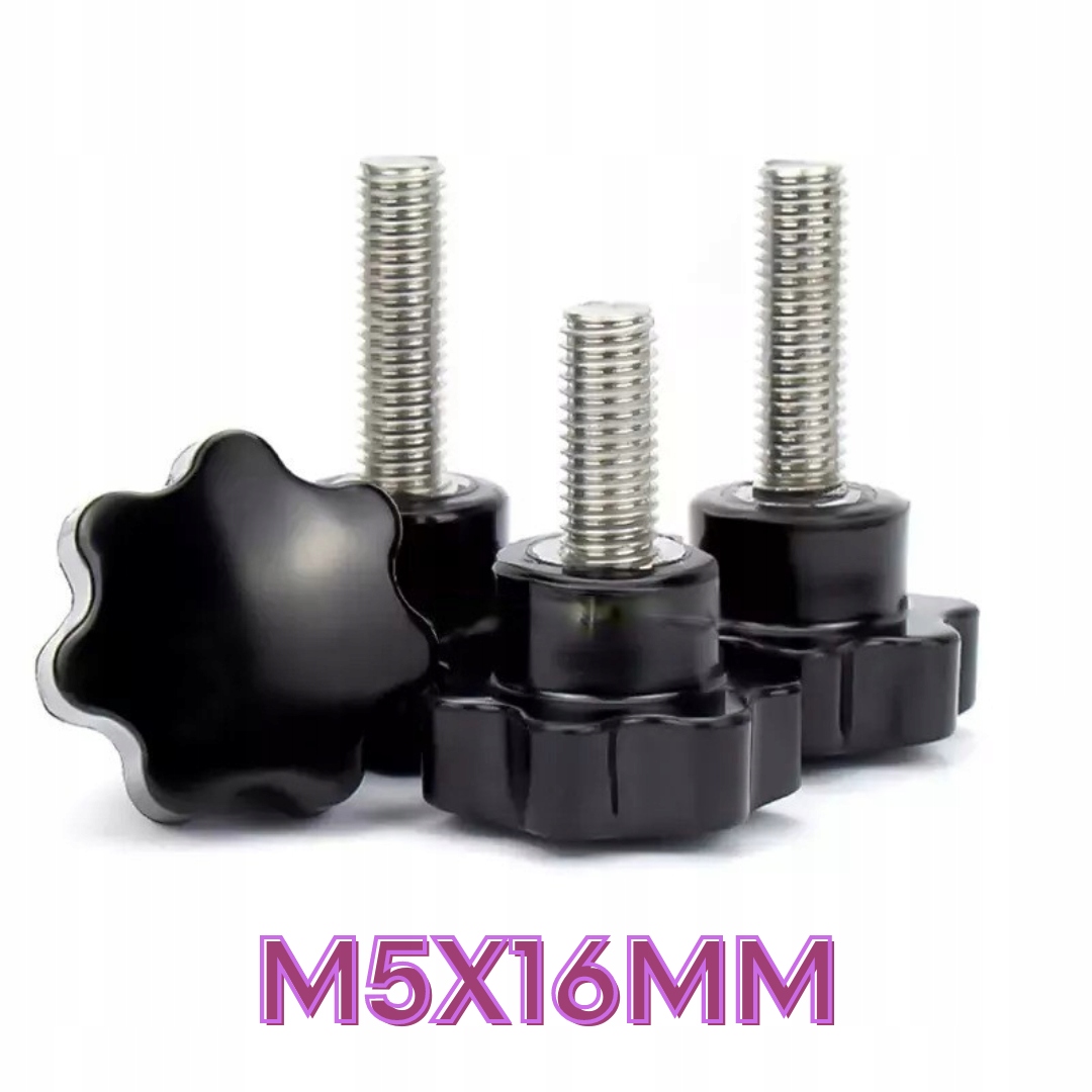 Hlavice šroubu, soustružnická rukojeť, knoflík M5 16 mm
