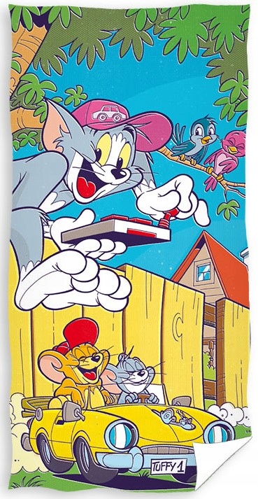 Uterák TOM A JERRY plážový kúpací 70x140