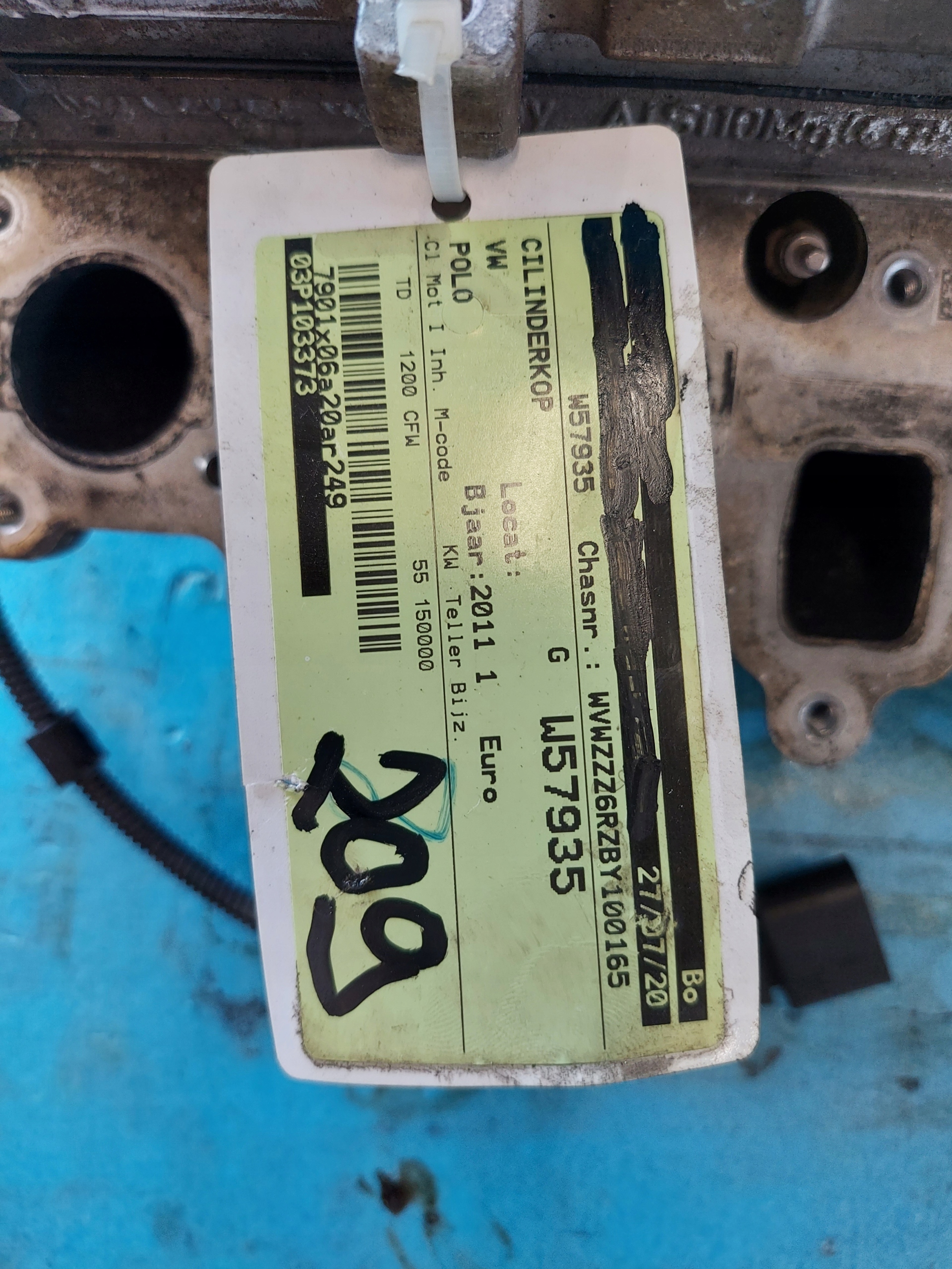 TESTATA VW POLO 2011 R 1.2 TDI CFW