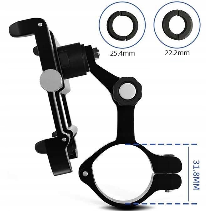 GUB PLUS 11 UCHWYT NA TELEFON DO ROWERU MOTOCYKLA NA KIEROWNICĘ OBRÓT 360 Model PLUS 11