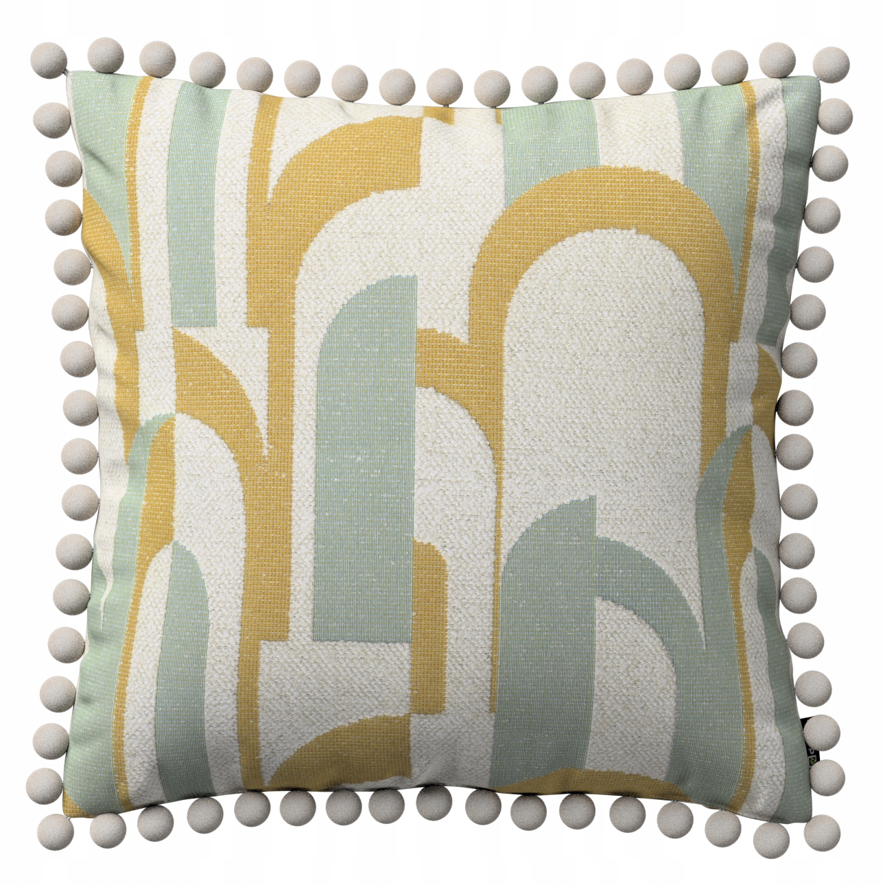 Povlak na polštář 45x45 mátově žlutý