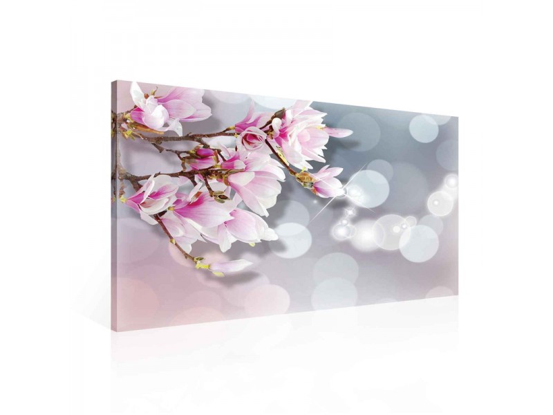 Obraz 100x75 Květiny kvetení jaro růžový pastel bokeh jemnost