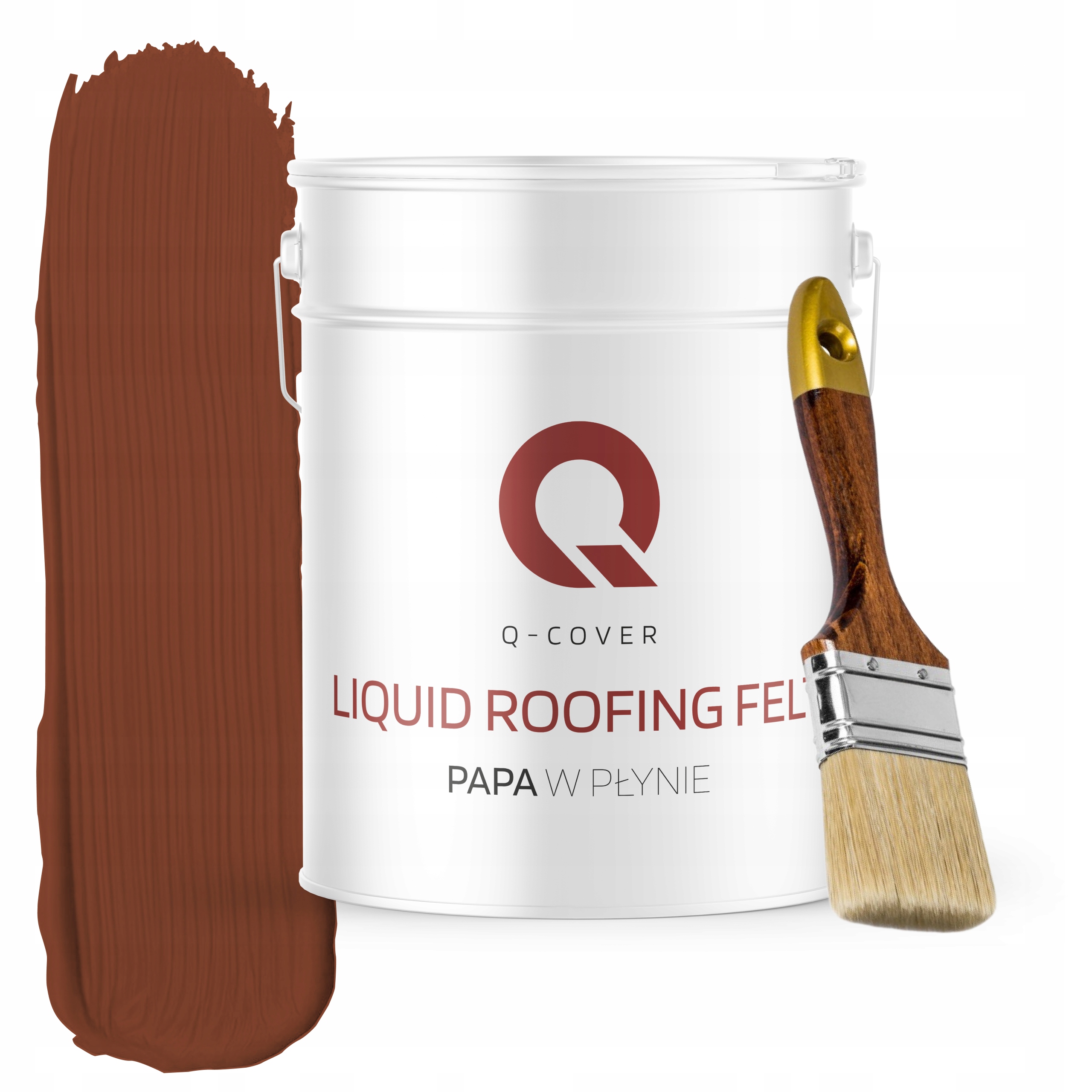 Tekutý tesniaci prostriedok 13 kg Spoľahlivý pre plechovú strechu, tehlový štetec