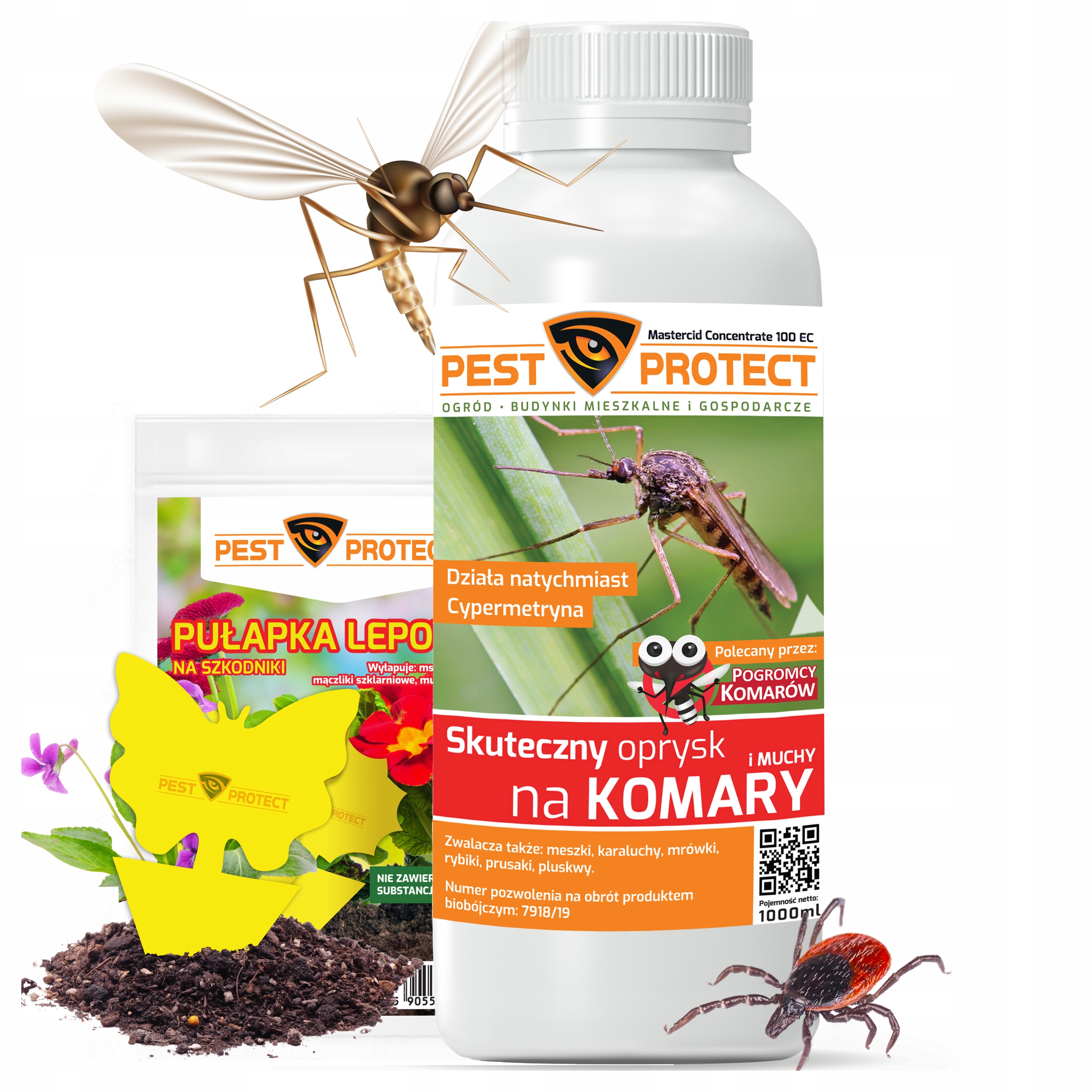 Mocny Oprysk Środek Na Komary Kleszcze Meszki 1L Pest Protect