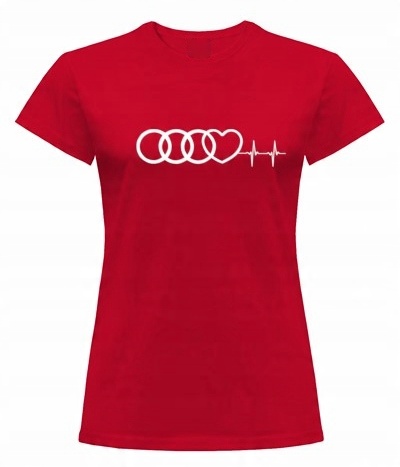 

Damska Koszulka Audi Love Linia Życia S-xxl Tu XXL
