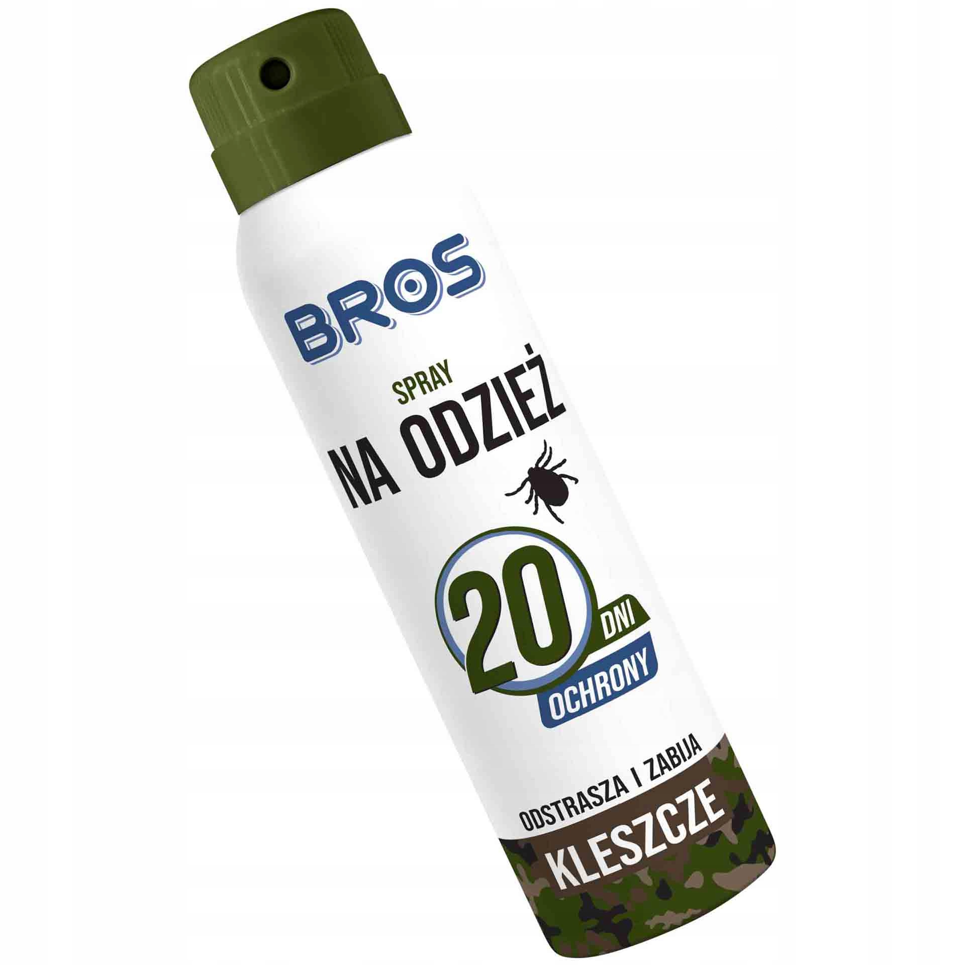 

Bros Spray Na Odzież Na Komary I Kleszcze 90 ml