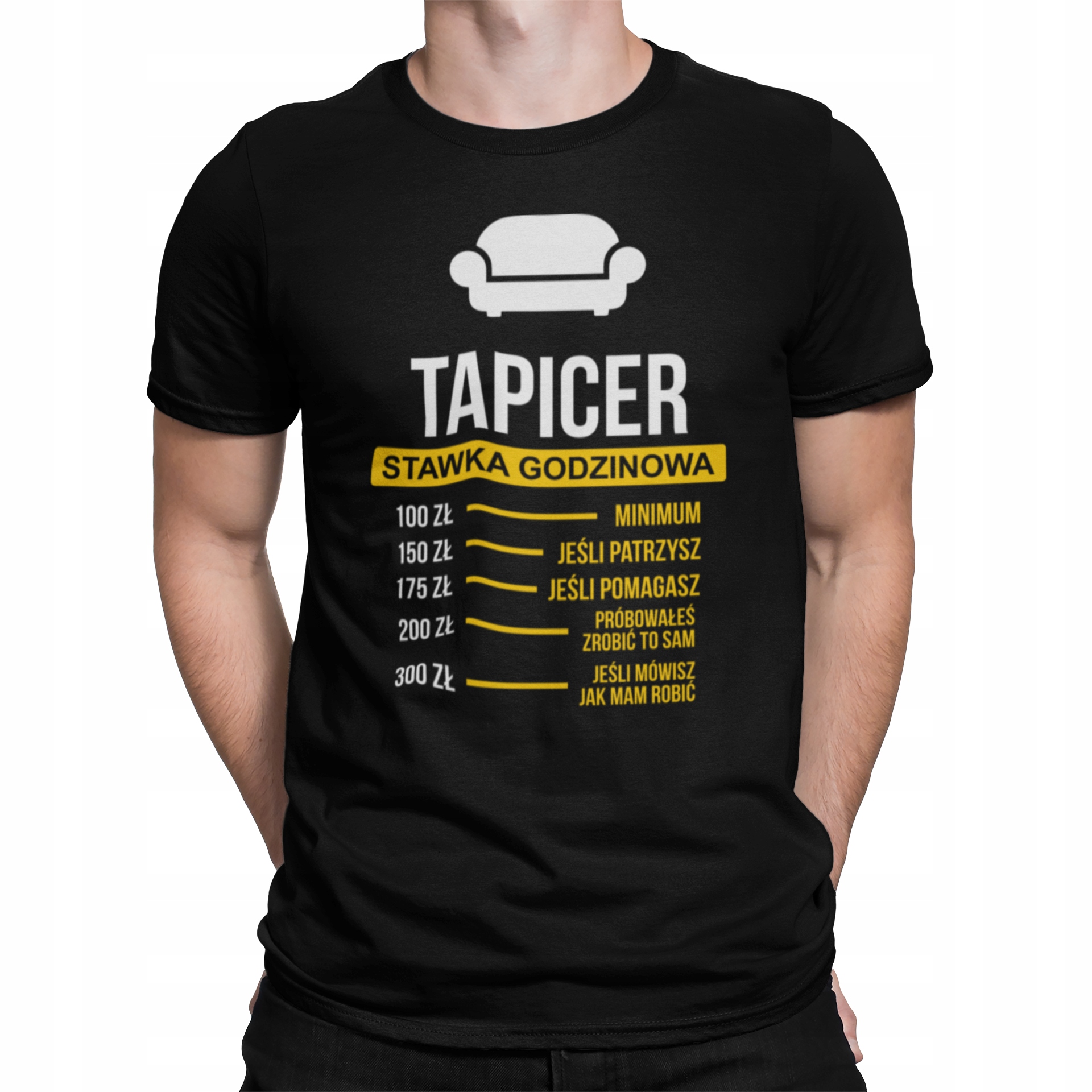 

Koszulka Tapicer Stawka Godzinowa Prezent