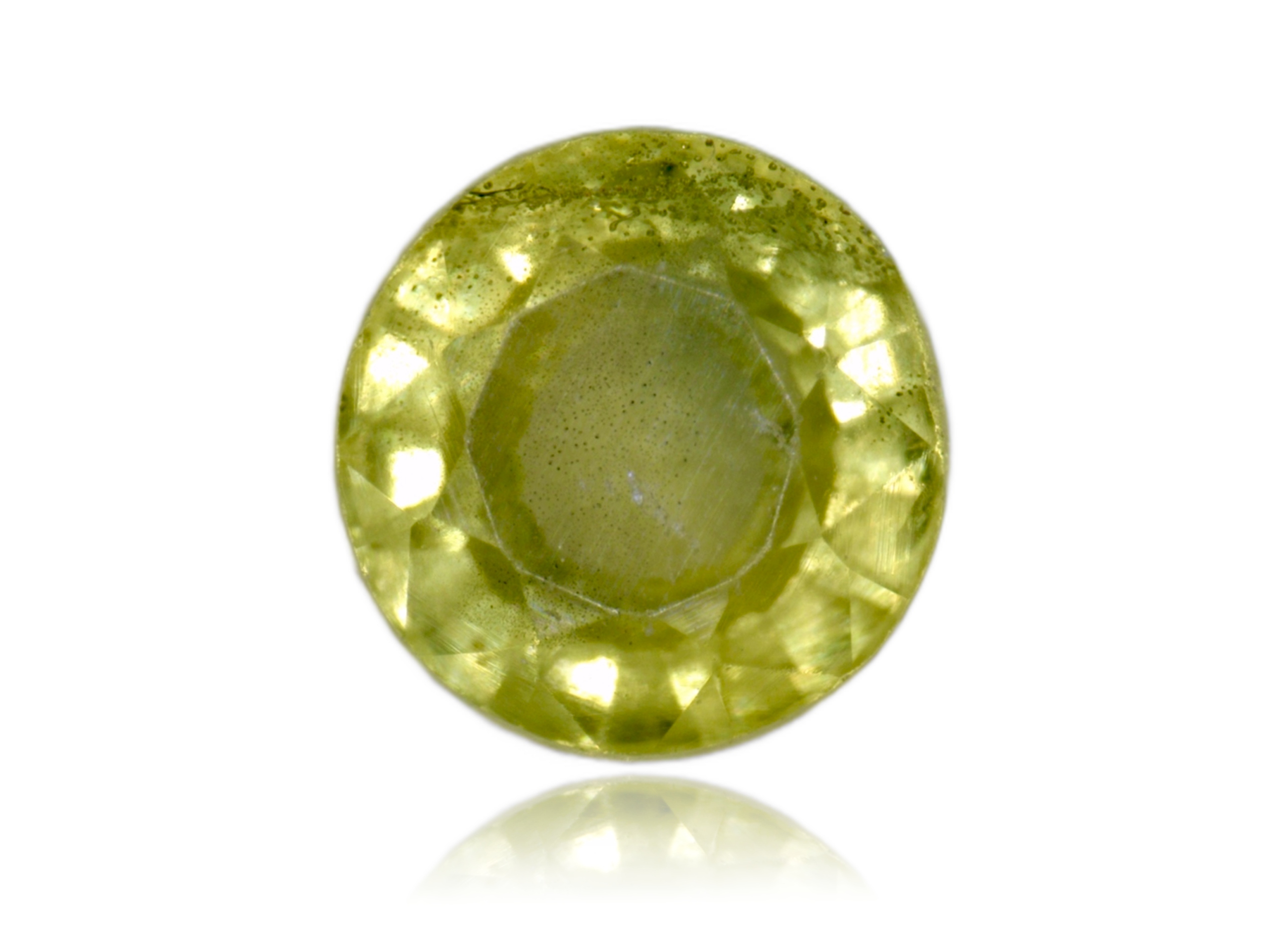 Safír 0.22ct Žlutý Kulatý eCertifikát Wbd