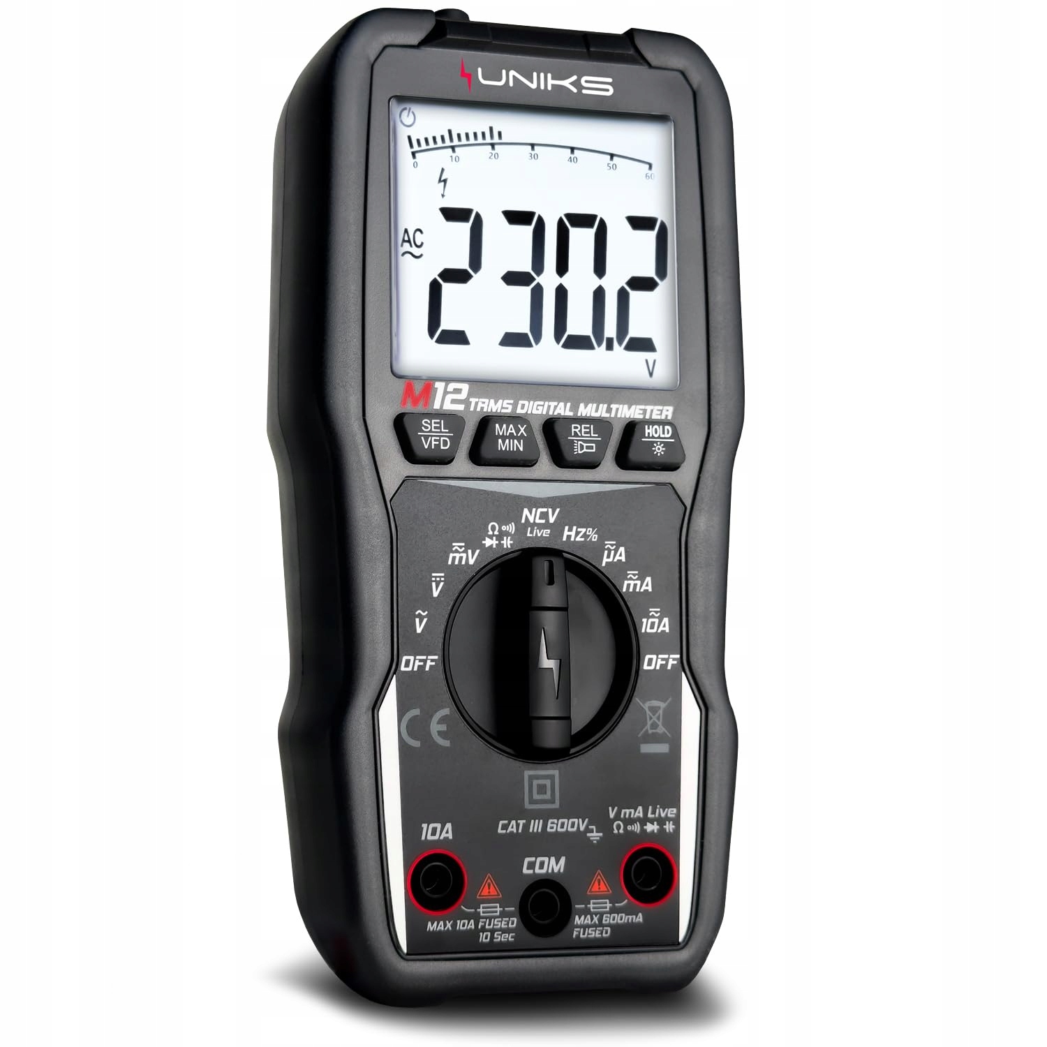 Digitálny Multimetr Inteligentný Merací Tester Napätia Uniks Trms M12