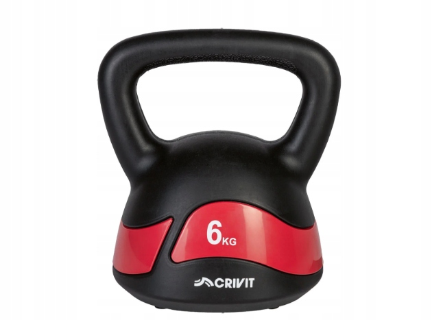 Kettlebell, 6 kg Crivit do trenowania różnych partii mięśni