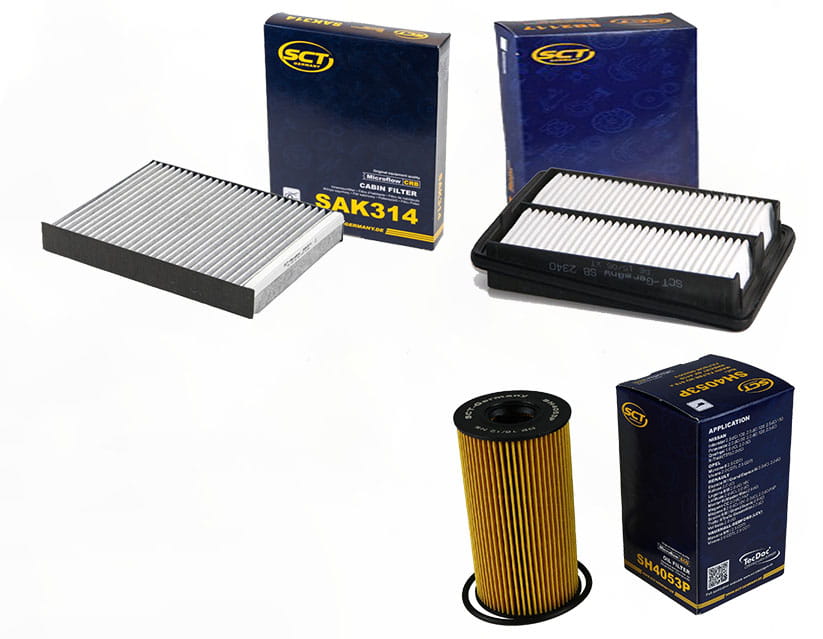 

Zestaw filtrów Nissan Qashqai II 1.6 dCi od2013