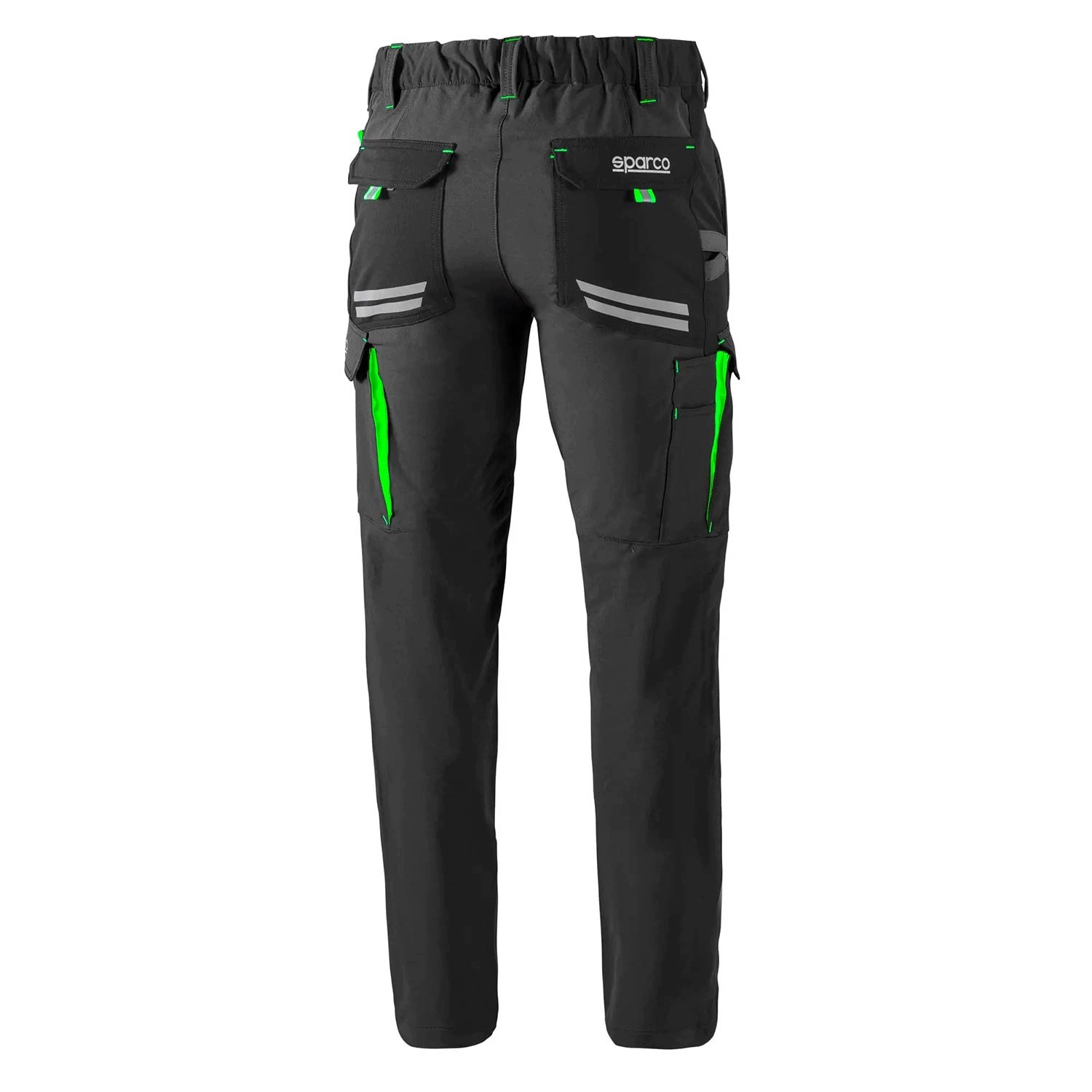 Kalhoty Tech Sparco šedé/zelené