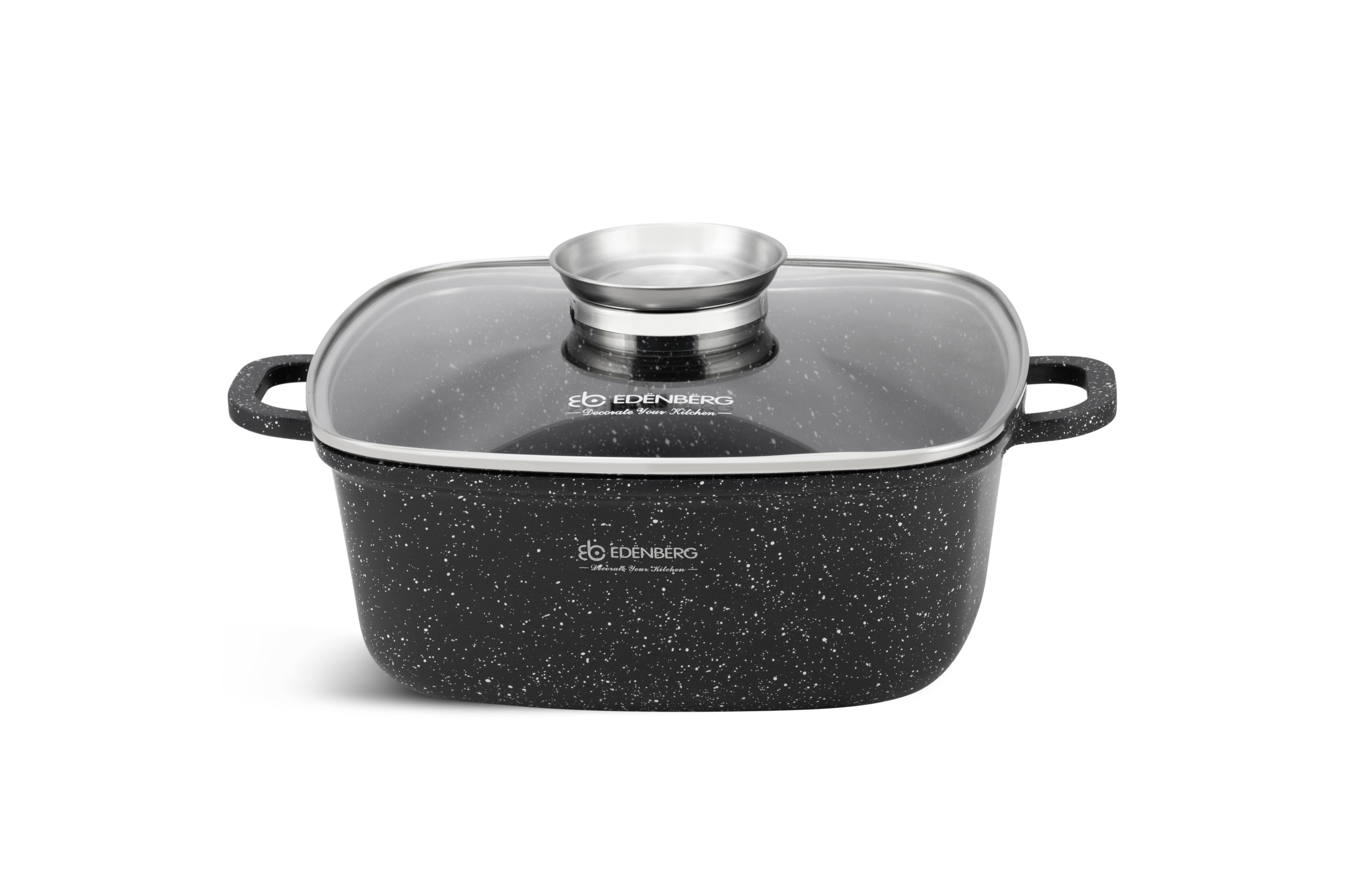 

Garnek Kwadratowy Marmurowy Z Pokrywą 2,8L Eb 8111