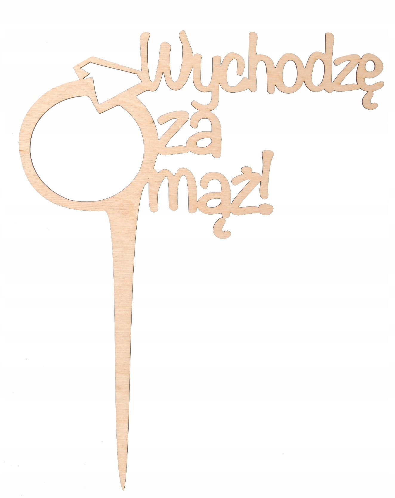 

Drewniany Topper Na Tort Wieczór Panieński Dekor