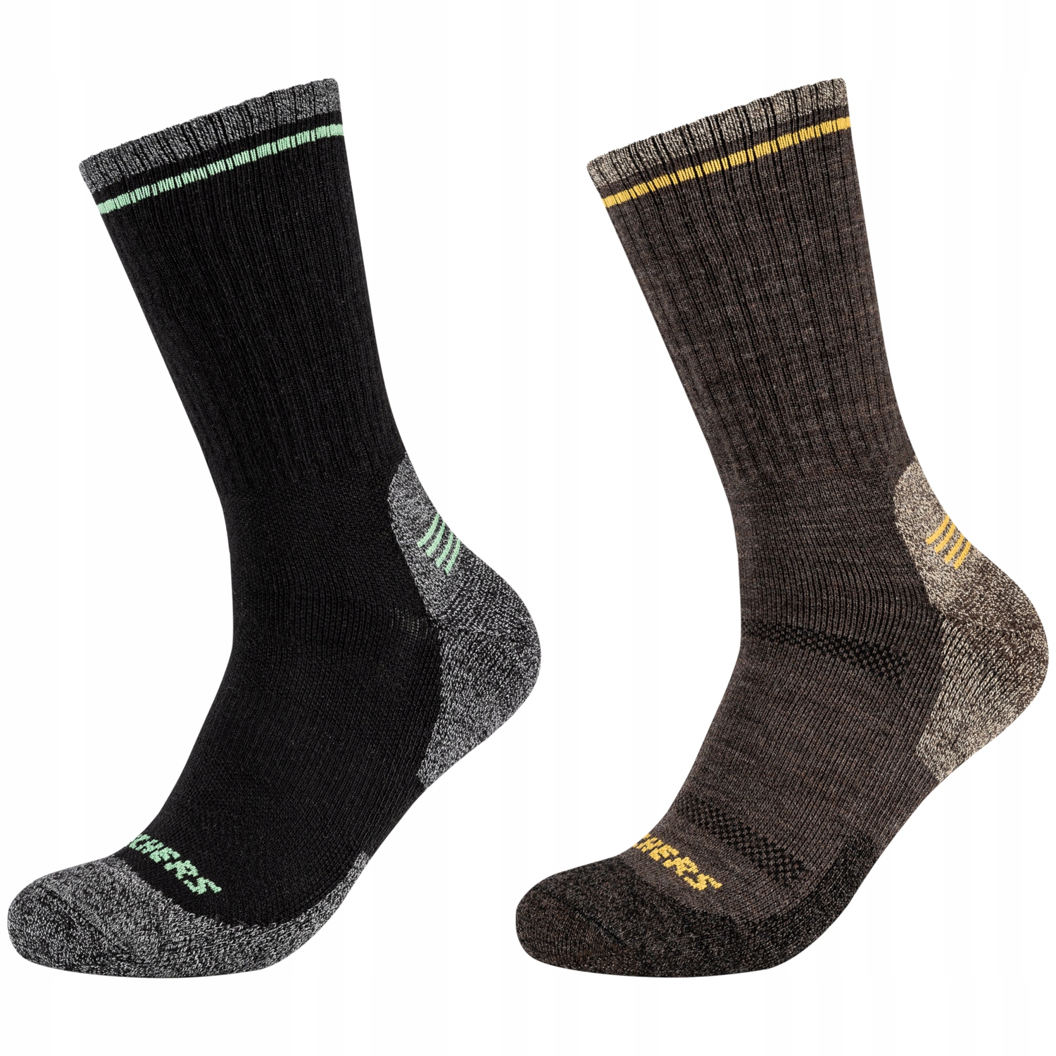 Skechers 2PPK Men Trail Wool Socks [39-42] Ponožky Černá vlna