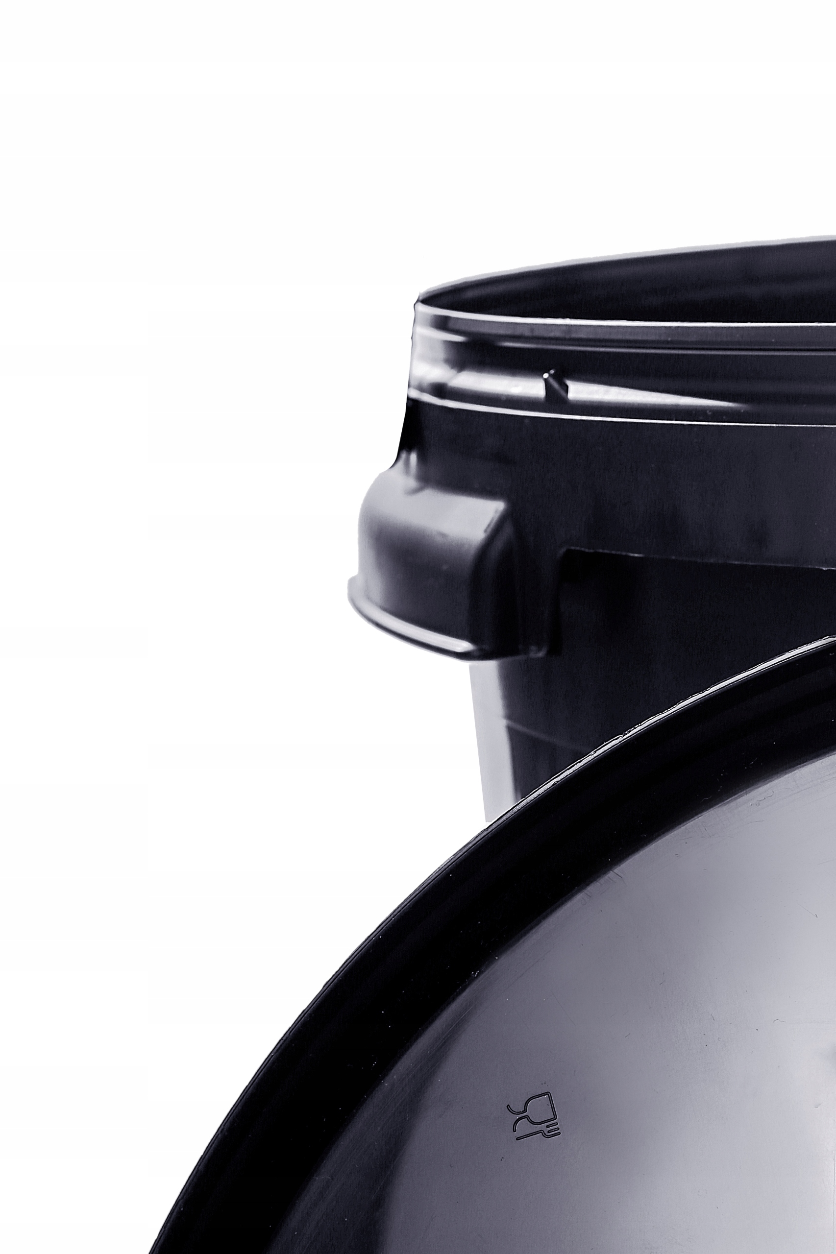 WIADRO WIADERKO PLASTIKOWE Z POKRYWKĄ 30L ŻYWNOŚĆ Kształt okrągłe