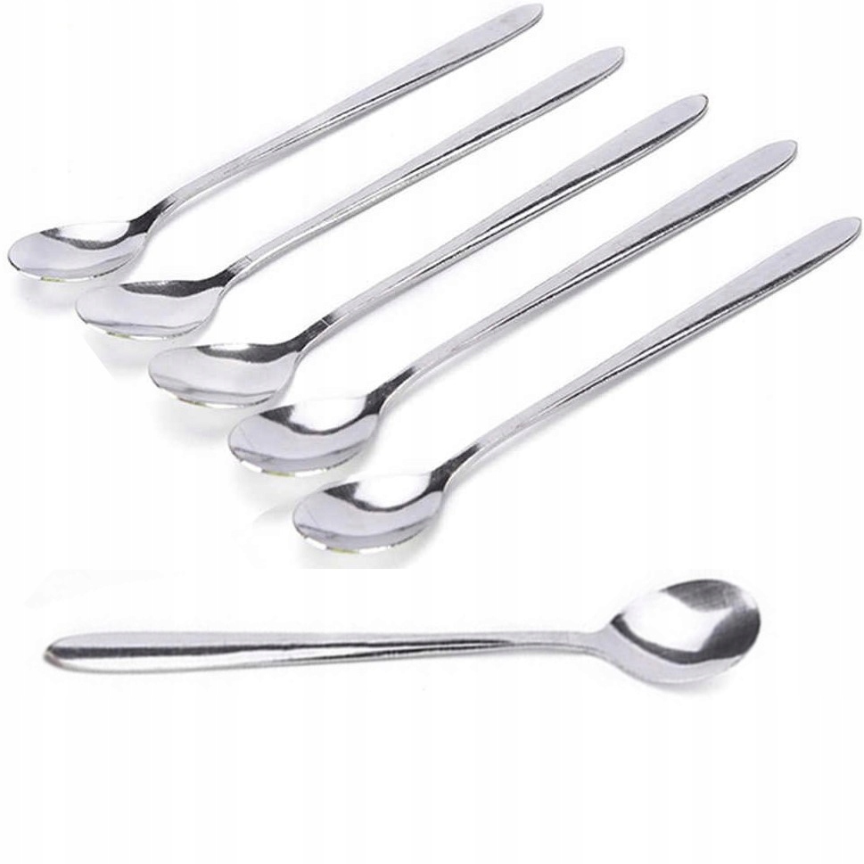 

Komplet Zestaw Łyżeczki Deserowe Latte 6szt Długie